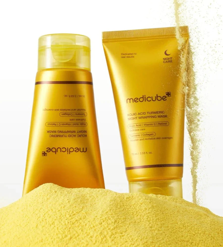 MEDICUBE Kojic Acid Turmeric Night Wrapping Mask